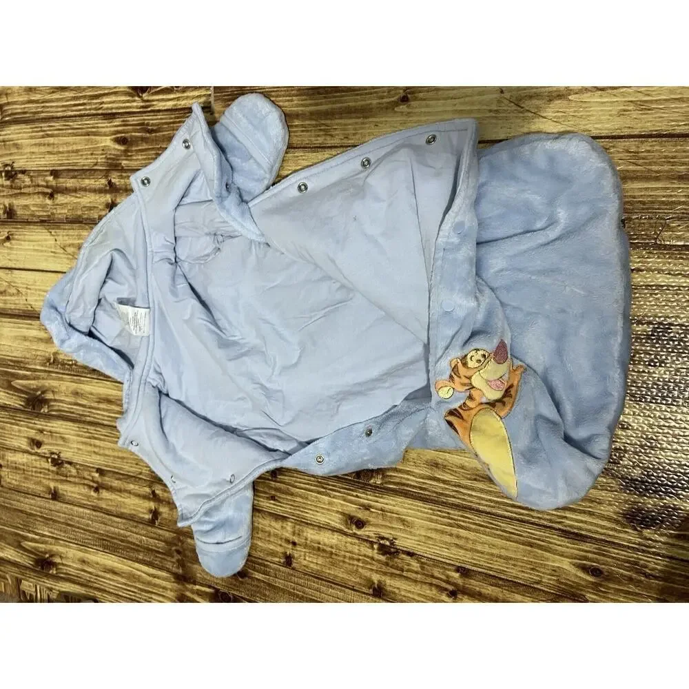 Wonderful World Of Disney Winnie The Pooh Sleepsack 3-6m Soft! Snap Up